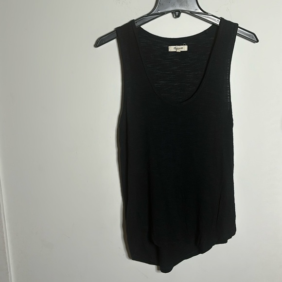 Ladies Black MADEWELL VISCOSE TANK TOP - Picture 1 of 5